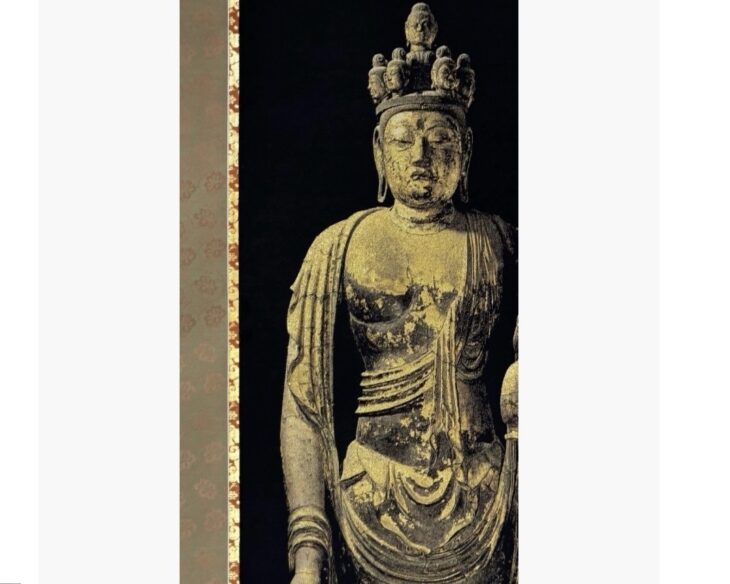 西陣美術織 国宝 聖林寺国宝十一面観音 掛軸 ｜骨董品買取 緑和堂
