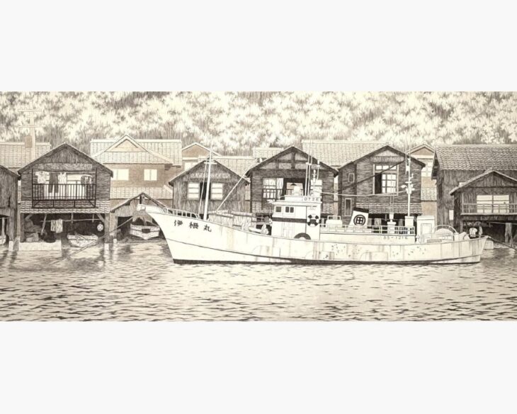 田中 良平 『伊根港』 ｜骨董品買取 緑和堂