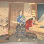 小林清親『鉢木 北条時頼 佐野常世』