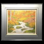 奥田 元宋 『秋の渓流』