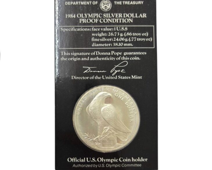 ロサンゼルスオリンピック記念 1ドル銀貨 計2点 ｜骨董品買取 緑和堂