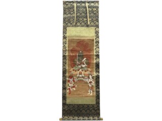 橋本雅邦 『騎龍辯天図』 ｜骨董品買取 緑和堂