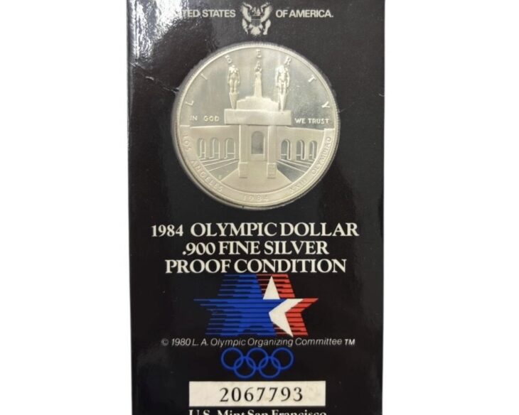 1984年 オリンピック記念 1ドル銀貨 4cm ロサンゼルスオリンピック記念 1ドル銀貨 計2点 ｜骨董品買取 緑和堂