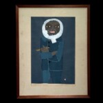 畦地 梅太郎 『山小屋の老人』