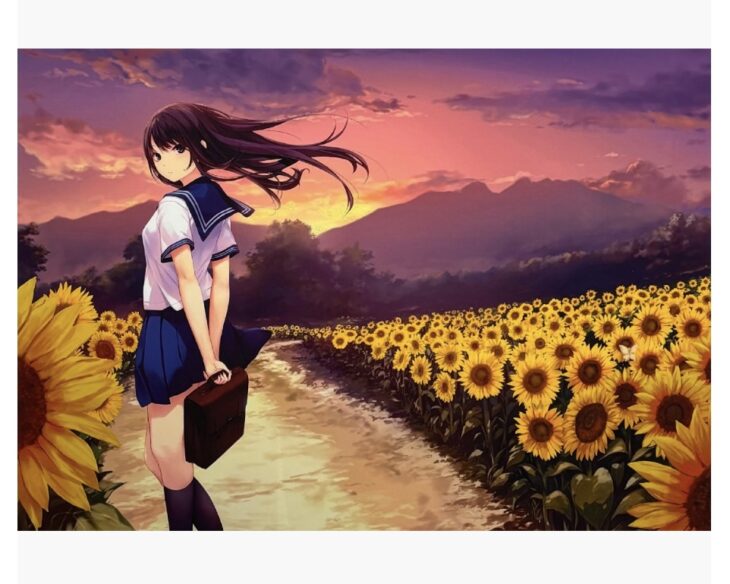 珈琲貴族　版画　GOLD & BLACK DX版　白峰莉花　アールビバン 珈琲貴族 『晩景~白峰莉花~』 ｜骨董品買取 緑和堂