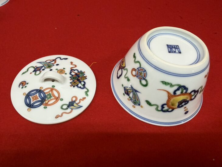 四代 三浦竹泉 『赤絵寶尽 茶器』 ｜骨董品買取 緑和堂