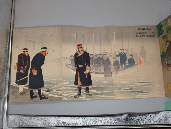 『山地中将第二軍率金州半島上陸之図』