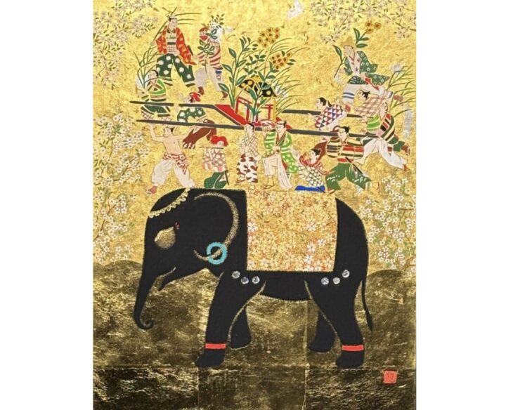 鈴木 強 『笑うゾウ』 ｜骨董品買取 緑和堂