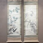 山本梅逸 花鳥画 双幅