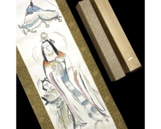 掛け軸　中国書道家　維鈞　希少価値 冨田 渓仙『掛軸 西王母』 買取価格相場｜骨董品買取 緑和堂
