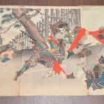 水野年方『村上義光芋瀬ニ錦旗奪返ス図』