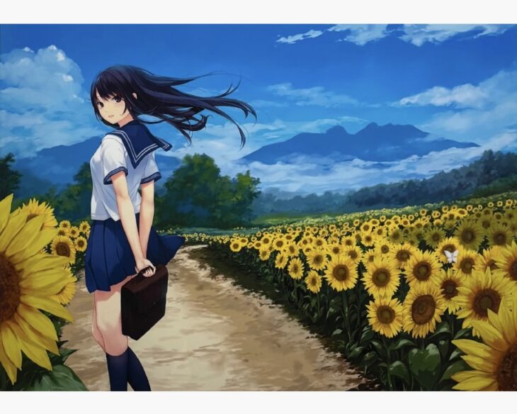 池内璋美 「 蘭花 」　10号　岩彩画　共シール　タトウ　黄袋　BK60 珈琲貴族『清夏~白峰莉花~』 ｜骨董品買取 緑和堂