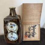 河井寛次郎 『四方壷草花図』