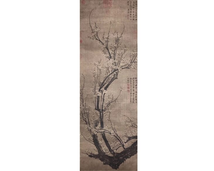 王 冕 『南枝春早図』 ｜骨董品買取 緑和堂