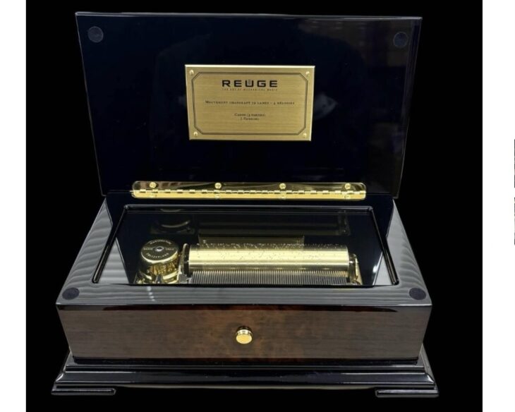 REUGE 72弁3曲 オルゴール カノン 共鳴台付 約10分演奏 スイス製 REUGE『シリンダー 1曲 カノン 3パート構成 共鳴台付き』72弁 ｜骨董品