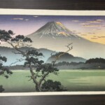 土屋光逸『西湖の夕照』