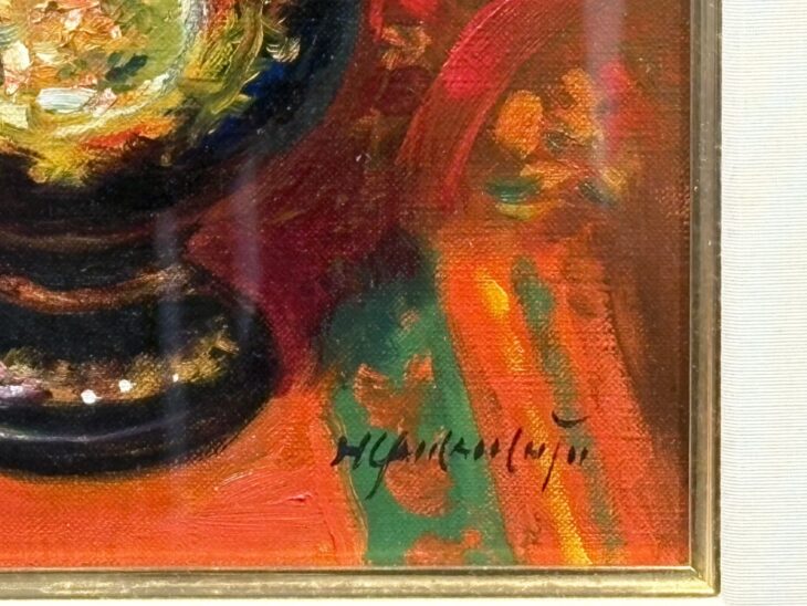 山本 彪一 『薔薇』 ｜骨董品買取 緑和堂