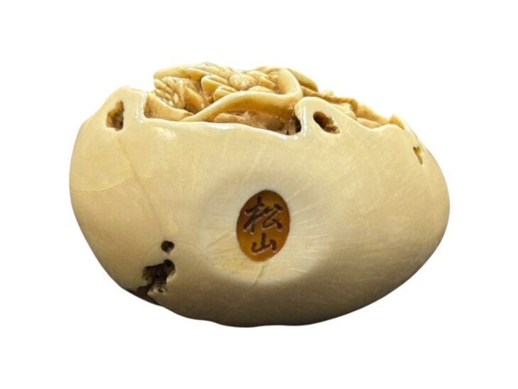 松山銘 象牙根付 干支7点 ｜骨董品買取 緑和堂