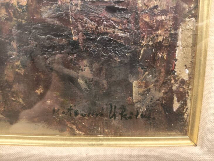 浮田克躬、【コルシカの港町】、希少な額装用画集より、新品額装付、状態良好 浮田 克躬 『シャルトル風景』 ｜骨董品買取 緑和堂