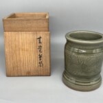 青木 木米 『青磁茶筒』