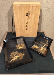 桜田慶舟 『秋の夜蒔絵 棗』 ｜骨董品買取 緑和堂